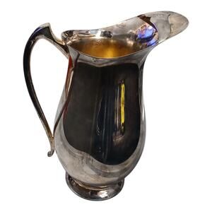 Reed & Barton Silverplate Water Pitcher 3350‎ ? Vintage Ice Lip Jug